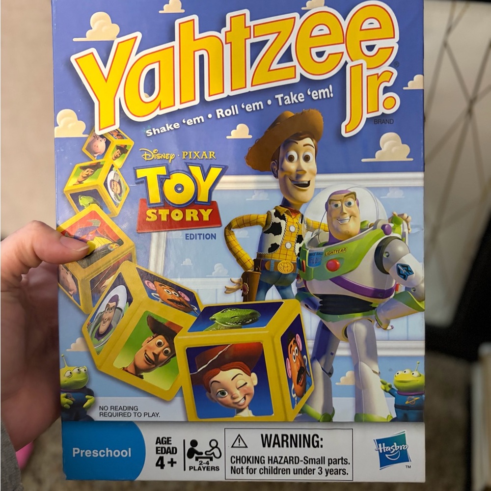 Hasbro Toy Story Yahtzee Jr. Game - Blue and Yellow